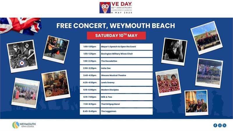 VE Day 80 - Free Beach Concert Weymouth