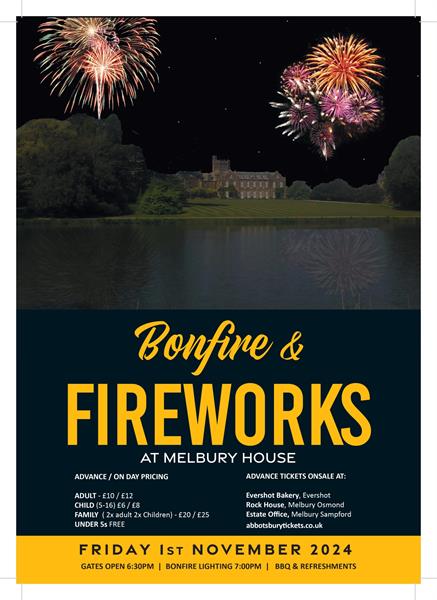 Bonfire & Firework at Melbury House