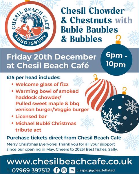 Festive Fun at Chesil Beach Cafe